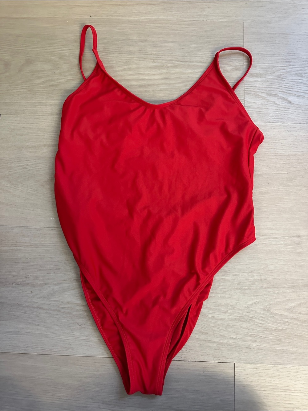 Classic Red One-Piece Swimsuit